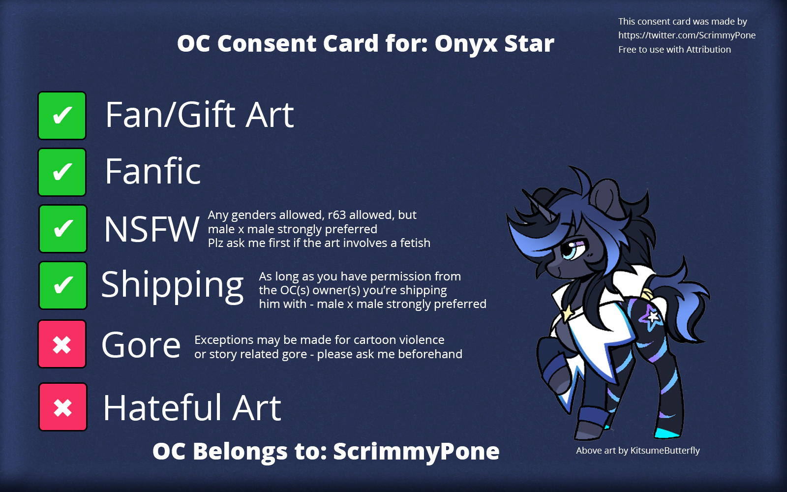 Onyx Star Consent Card