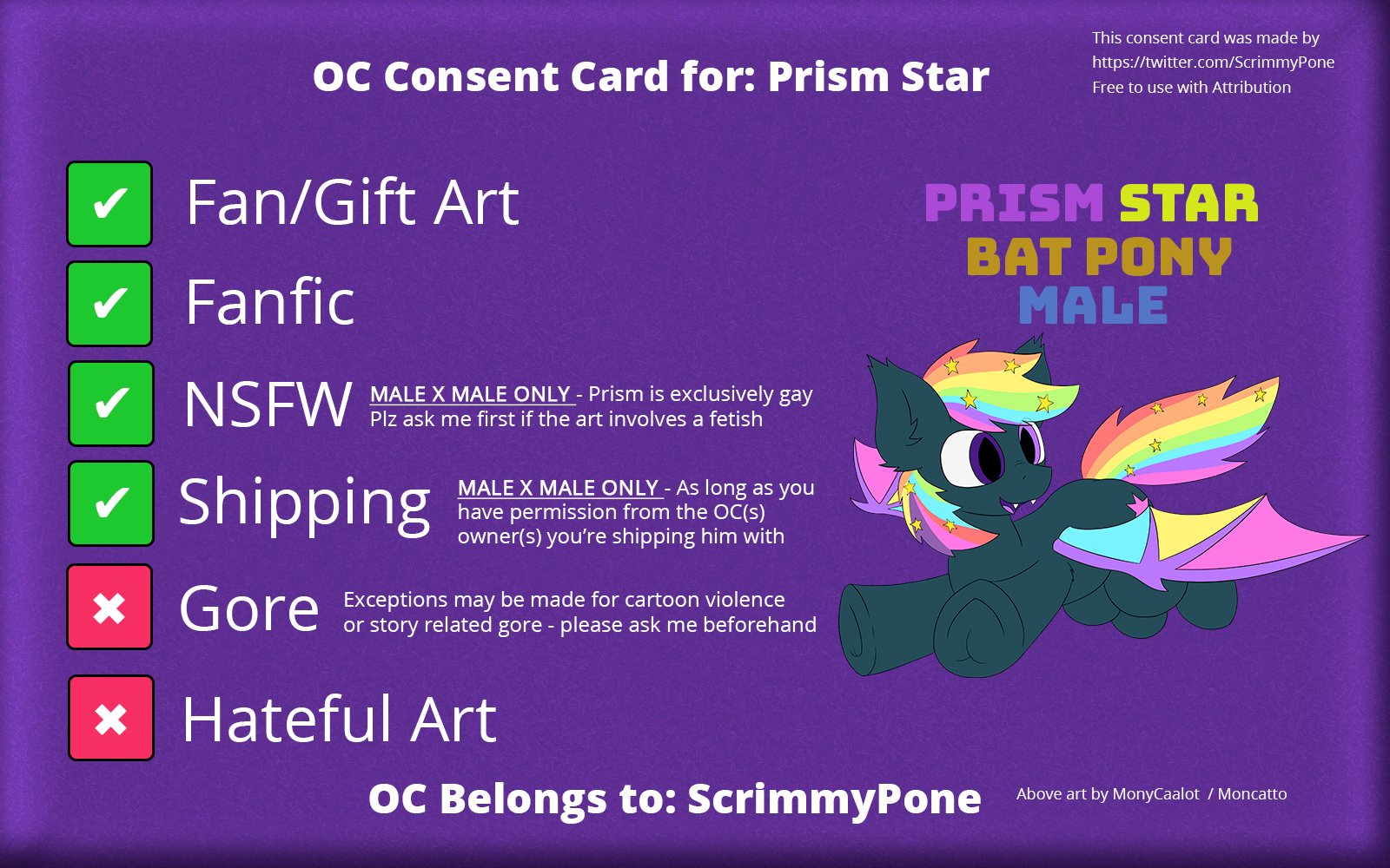 Prism Star Consent Card